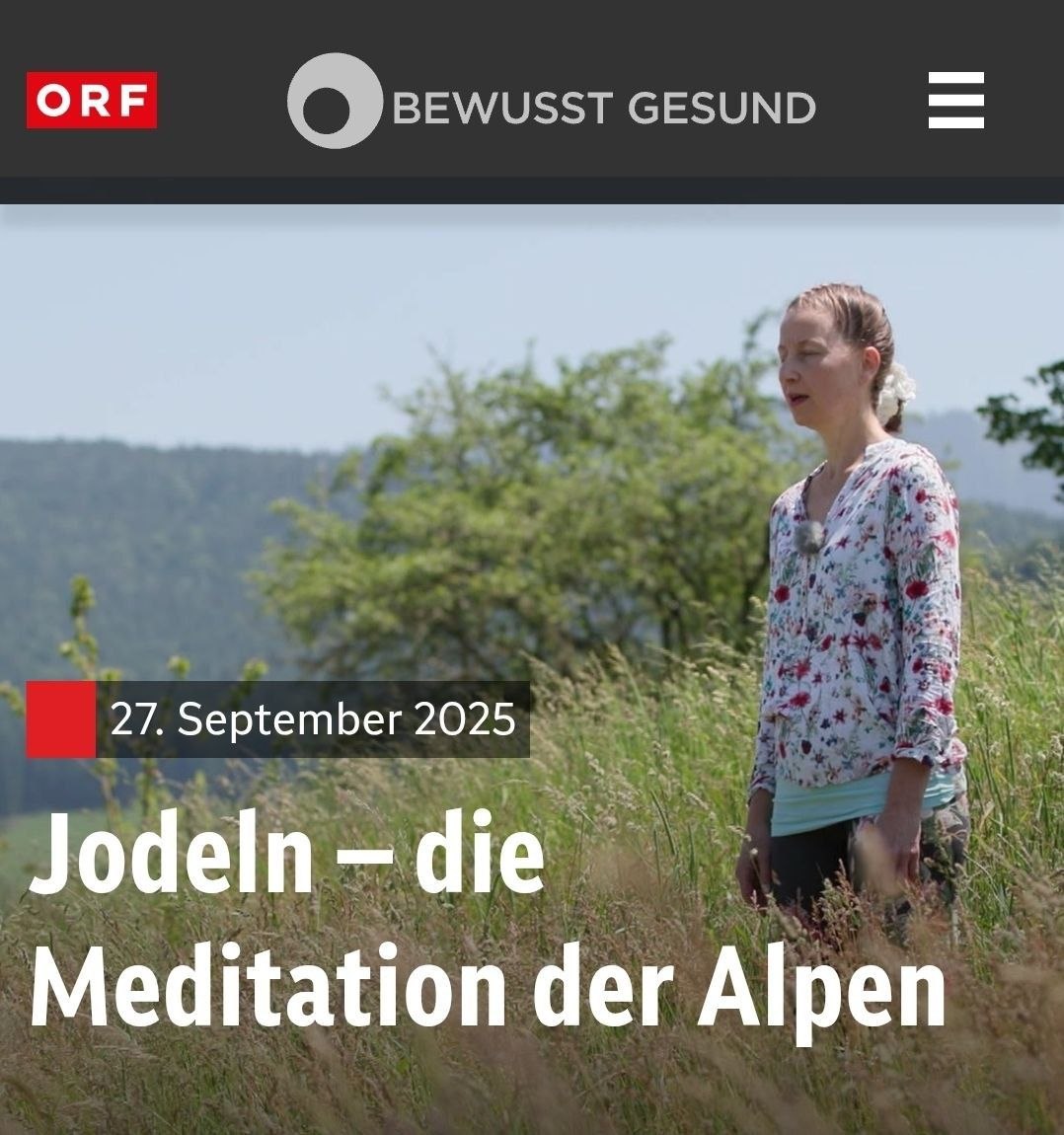 “yodeling – the meditation of the Alps’ | ORF Magazine